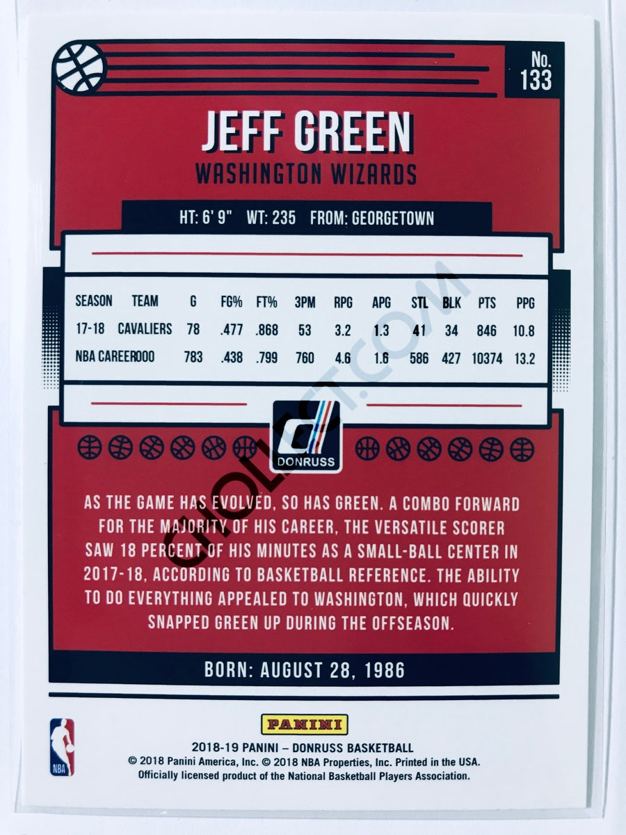 Jeff Green - Washington Wizards 2018-19 Panini Donruss #133