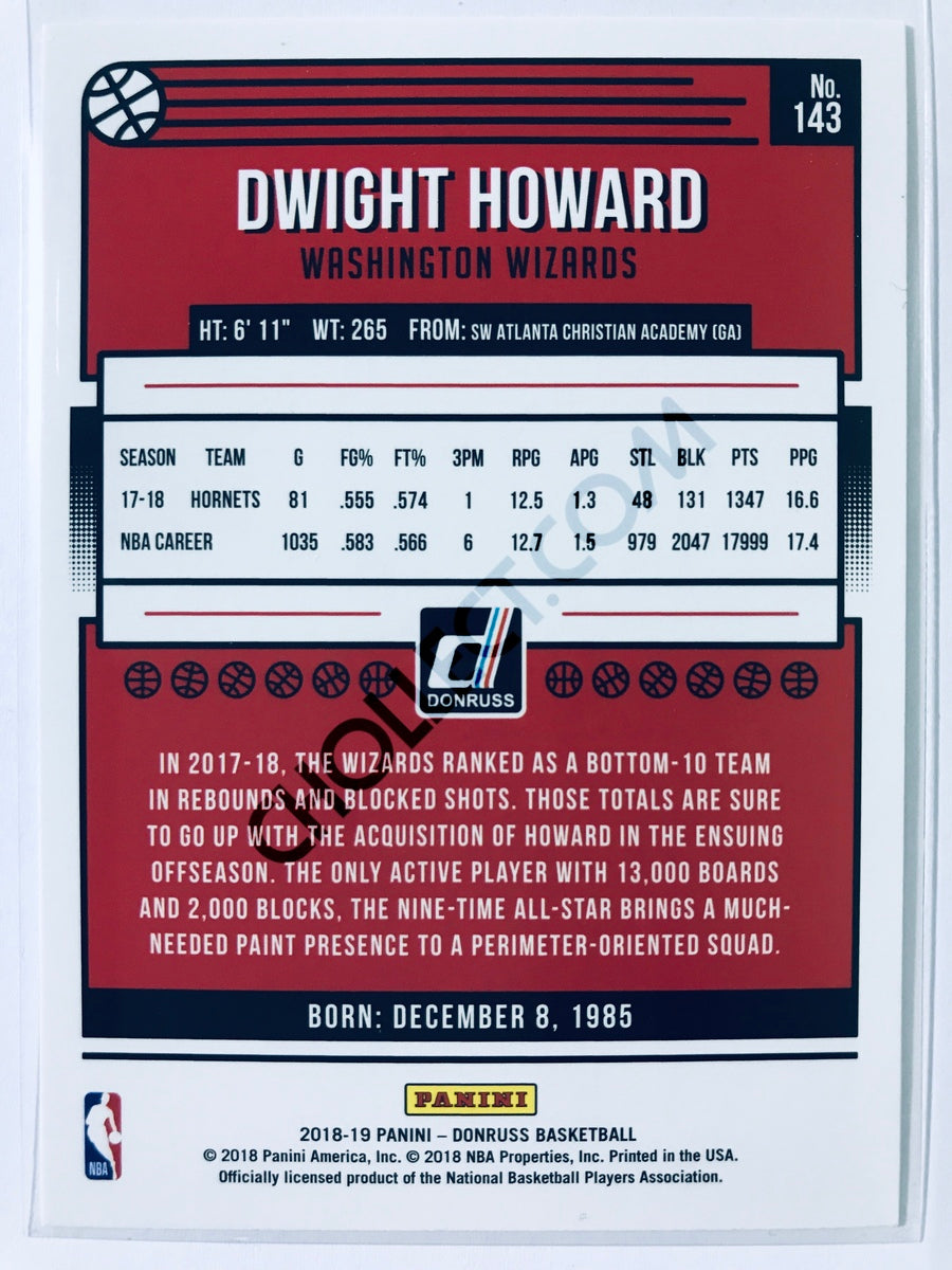 Dwight Howard - Washington Wizards 2018-19 Panini Donruss #143