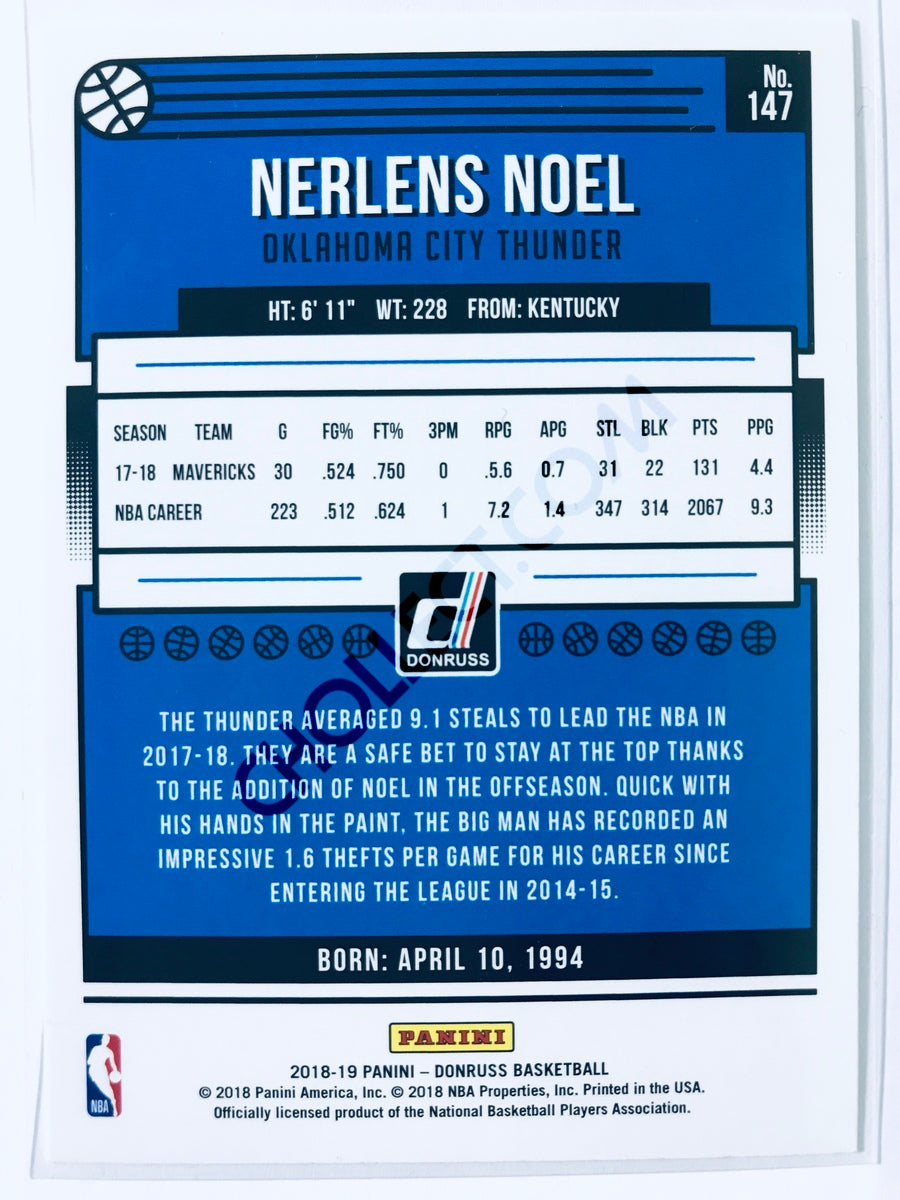 Nerlens Noel - Oklahoma City Thunder 2018-19 Panini Donruss #147