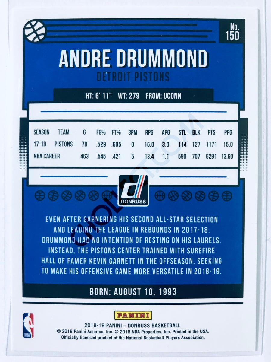 Andre Drummond - Detroit Pistons 2018-19 Panini Donruss #150