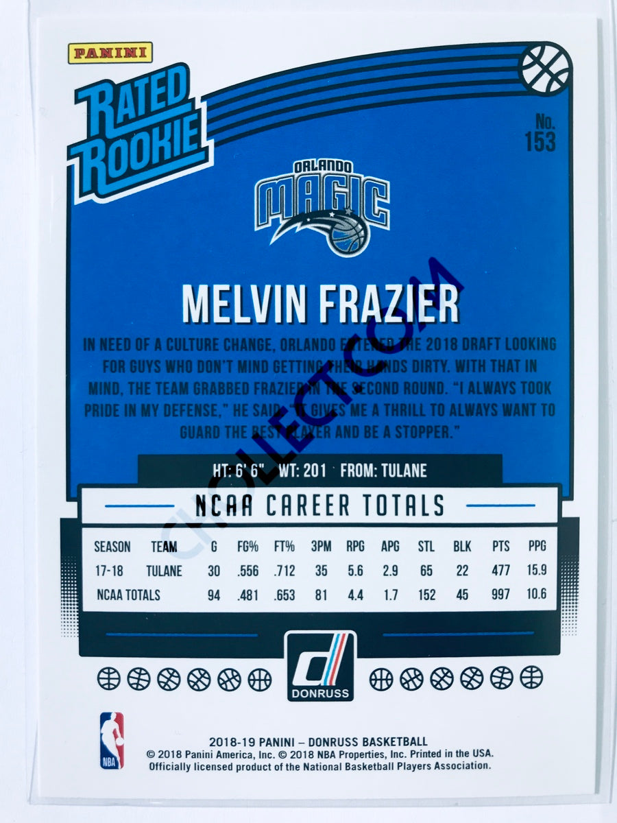 Melvin Frazier Jr. - Orlando Magic 2018-19 Panini Donruss Rated Rookie #153