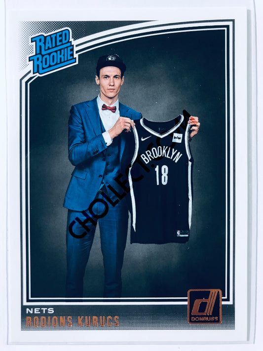 Rodions Kurucs - Brooklyn Nets 2018-19 Panini Donruss Rated Rookie #155