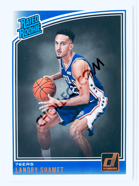 Landry Shamet - Philadelphia 76ers 2018-19 Panini Donruss Rated Rookie #158