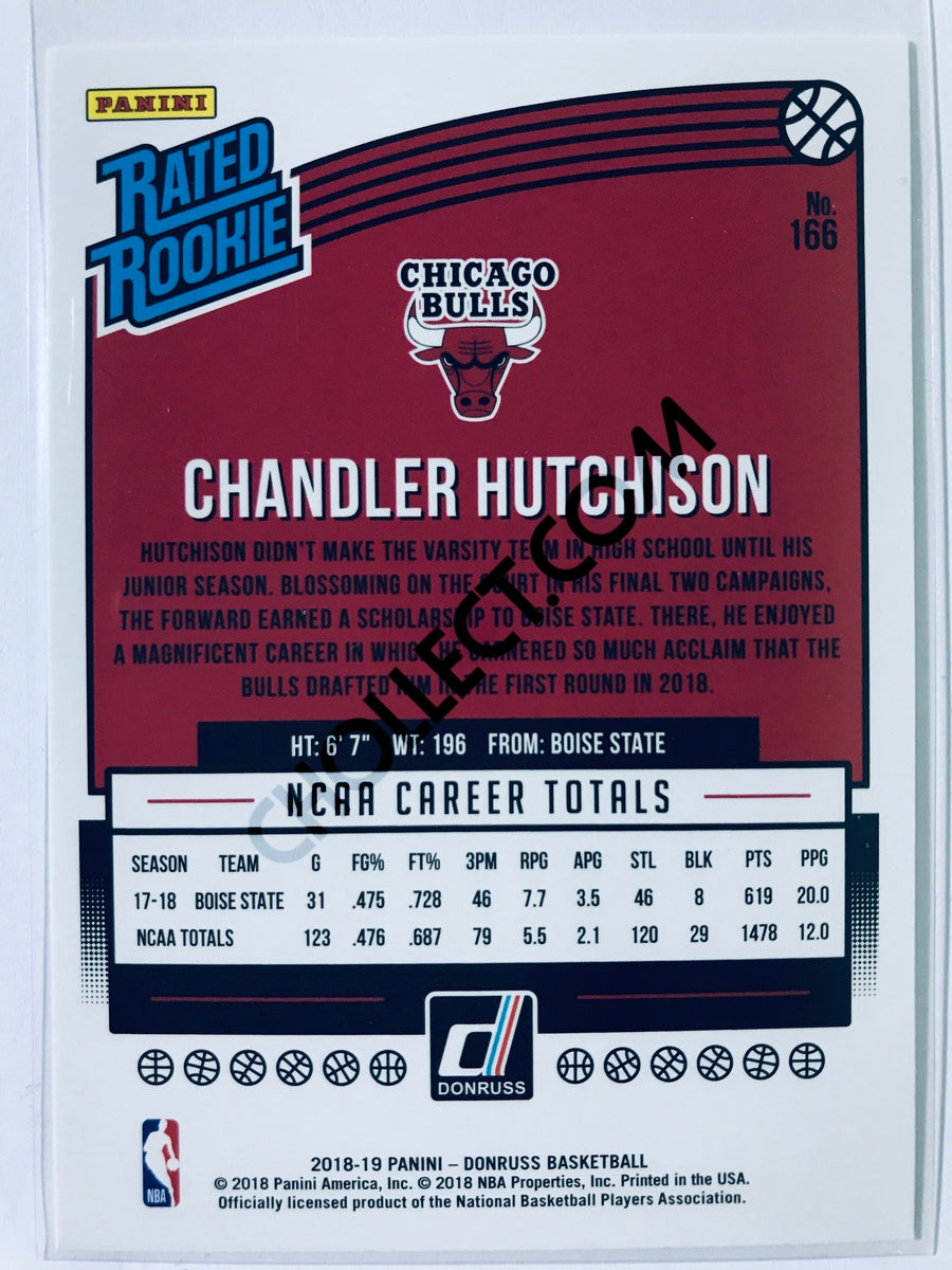 Chandler Hutchison - Chicago Bulls 2018-19 Panini Donruss Rated Rookie #166