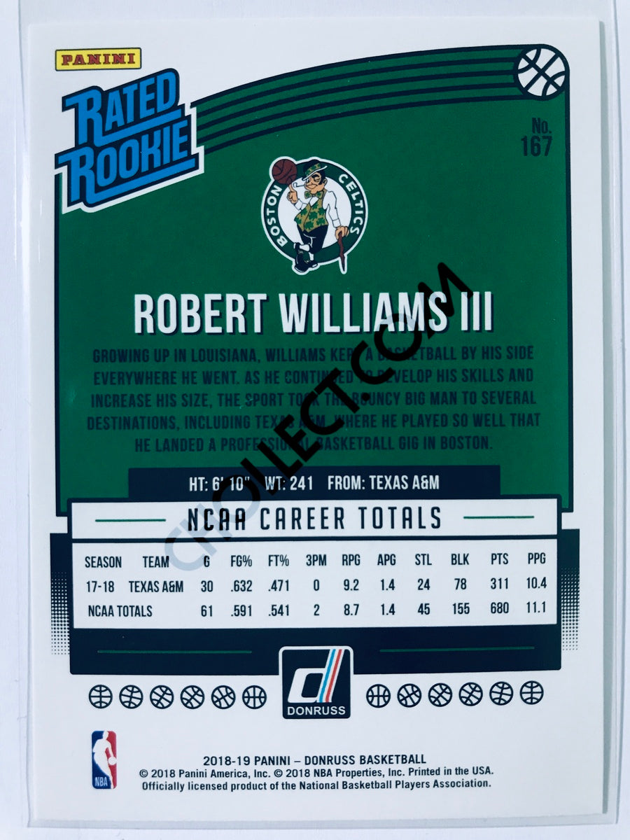 Robert Williams III - Boston Celtics 2018-19 Panini Donruss Rated Rookie #167