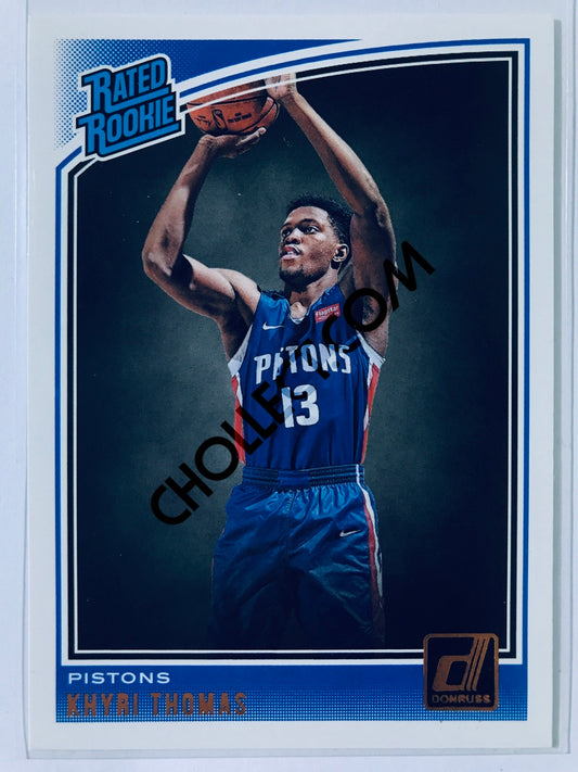 Khyri Thomas - Detroit Pistons 2018-19 Panini Donruss Rated Rookie #173