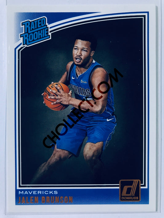 Jalen Brunson - Dallas Mavericks 2018-19 Panini Donruss Rated Rookie #179