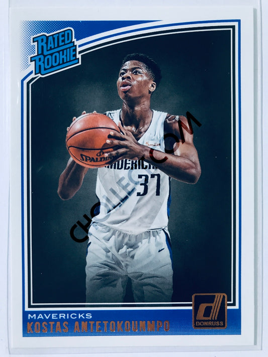 Kostas Antetokounmpo - Dallas Mavericks 2018-19 Panini Donruss Rated Rookie #185