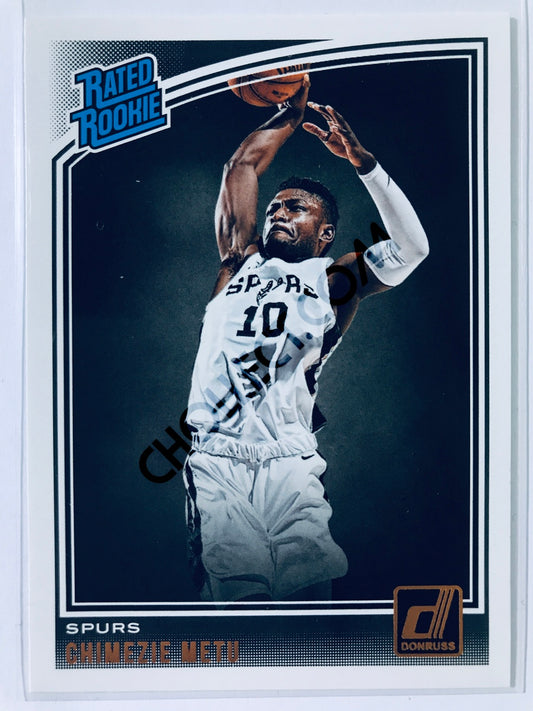 Chimezie Metu - San Antonio Spurs 2018-19 Panini Donruss Rated Rookie #195