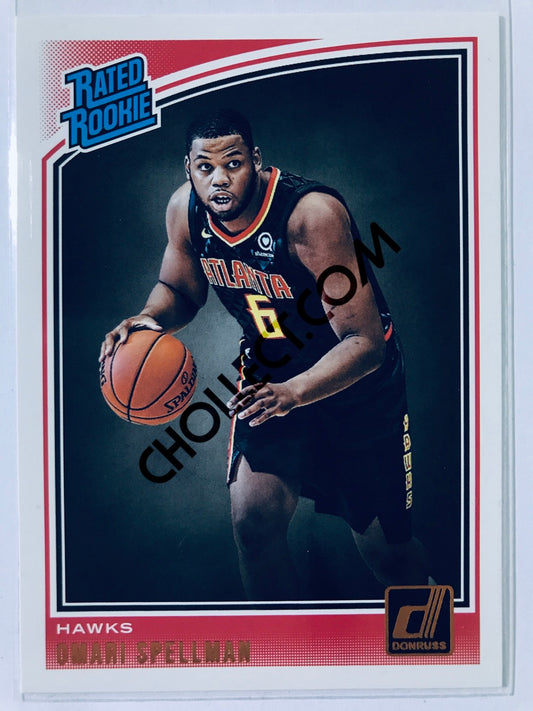 Omari Spellman - Atlanta Hawks 2018-19 Panini Donruss Rated Rookie #196