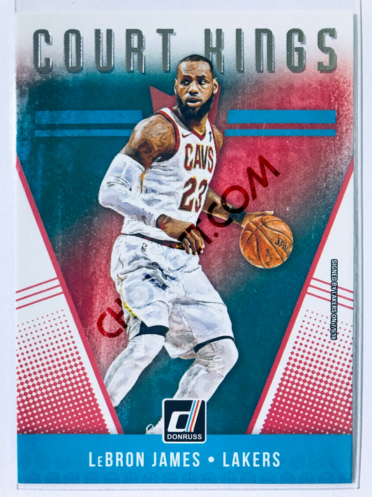 LeBron James - Los Angeles Lakers 2018-19 Panini Donruss Court Kings Insert #19