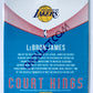 LeBron James - Los Angeles Lakers 2018-19 Panini Donruss Court Kings Insert #19