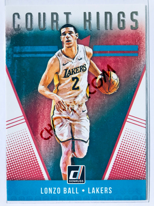 Lonzo Ball - Los Angeles Lakers 2018-19 Panini Donruss Court Kings Insert #22