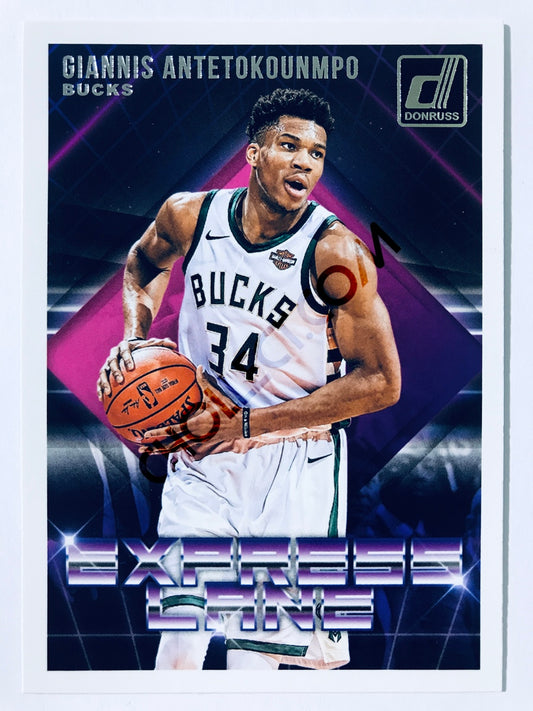 Giannis Antetokounmpo - Milwaukee Bucks 2018-19 Panini Donruss Express Lane Insert #23