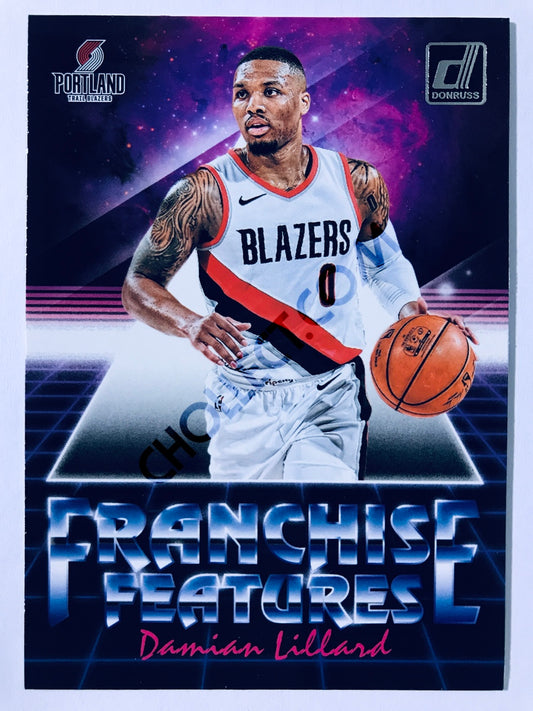 Damian Lillard - Portland Trail Blazers 2018-19 Panini Donruss Franchise Features Insert #25