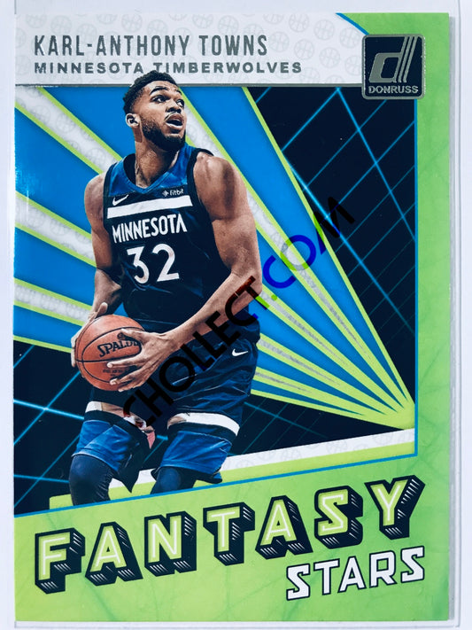 Karl-Anthony Towns - Minnesota Timberwolves 2018-19 Panini Donruss Fantasy Stars Insert #4