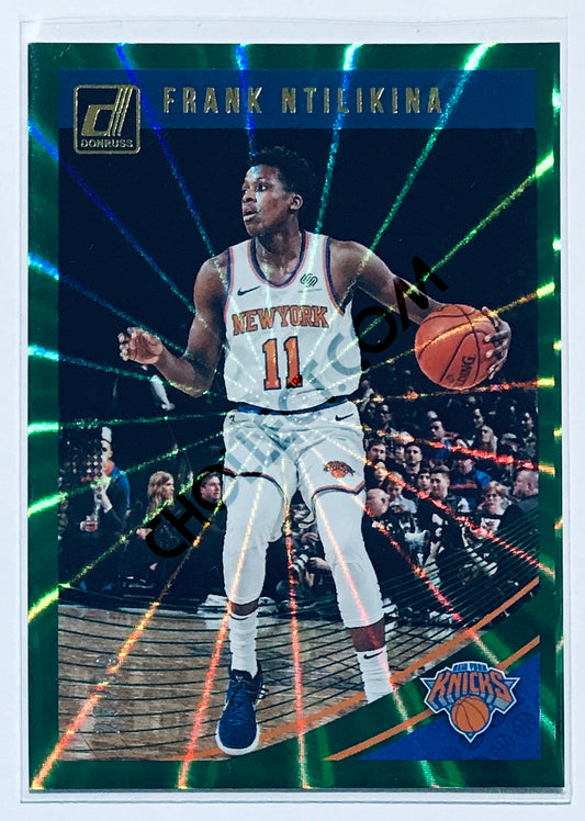 Frank Ntilikina - New York Knicks 2018-19 Panini Donruss #57 Green Laser Parallel /99