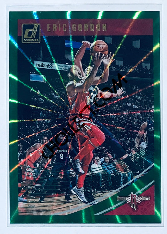 Eric Gordon - Houston Rockets 2018-19 Panini Donruss #92 Green Laser Parallel /99