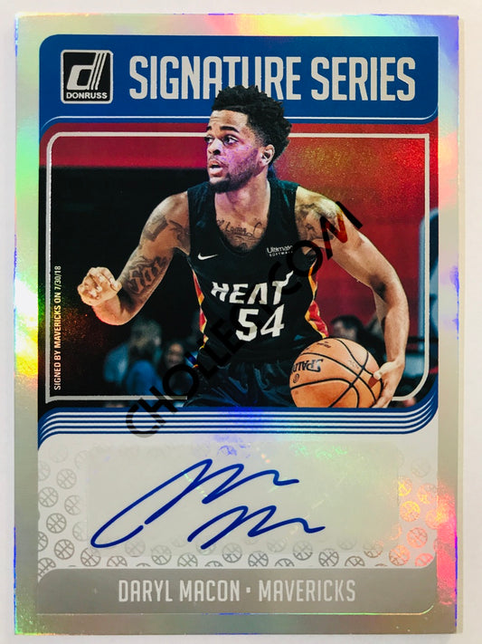 Daryl Macon - Dallas Mavericks 2018-19 Panini Donruss Signature Series #SG-DMC