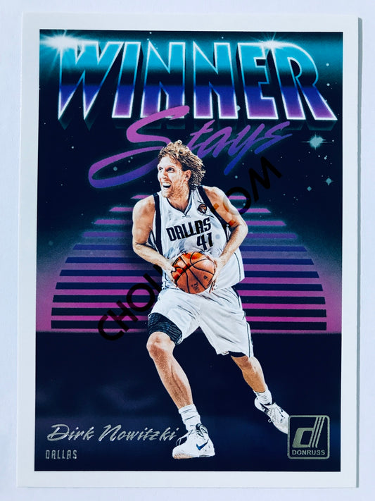 Dirk Nowitzki - Dallas Mavericks 2018-19 Panini Donruss Winner Stays Insert #3