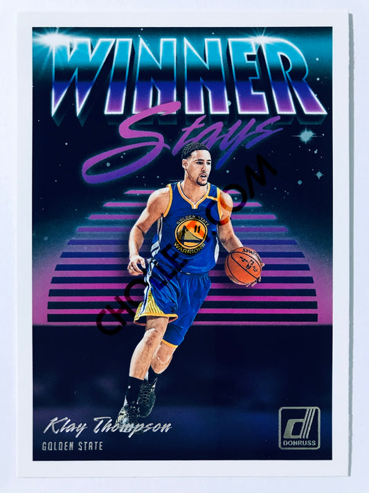 Klay Thompson - Golden State Warriors 2018-19 Panini Donruss Winner Stays Insert #7