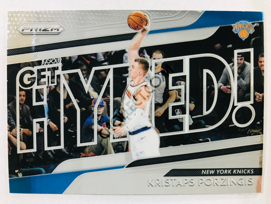 Kristaps Porzingis - New York Knicks 2018-19 Panini Prizm Get Hyped! Insert #3