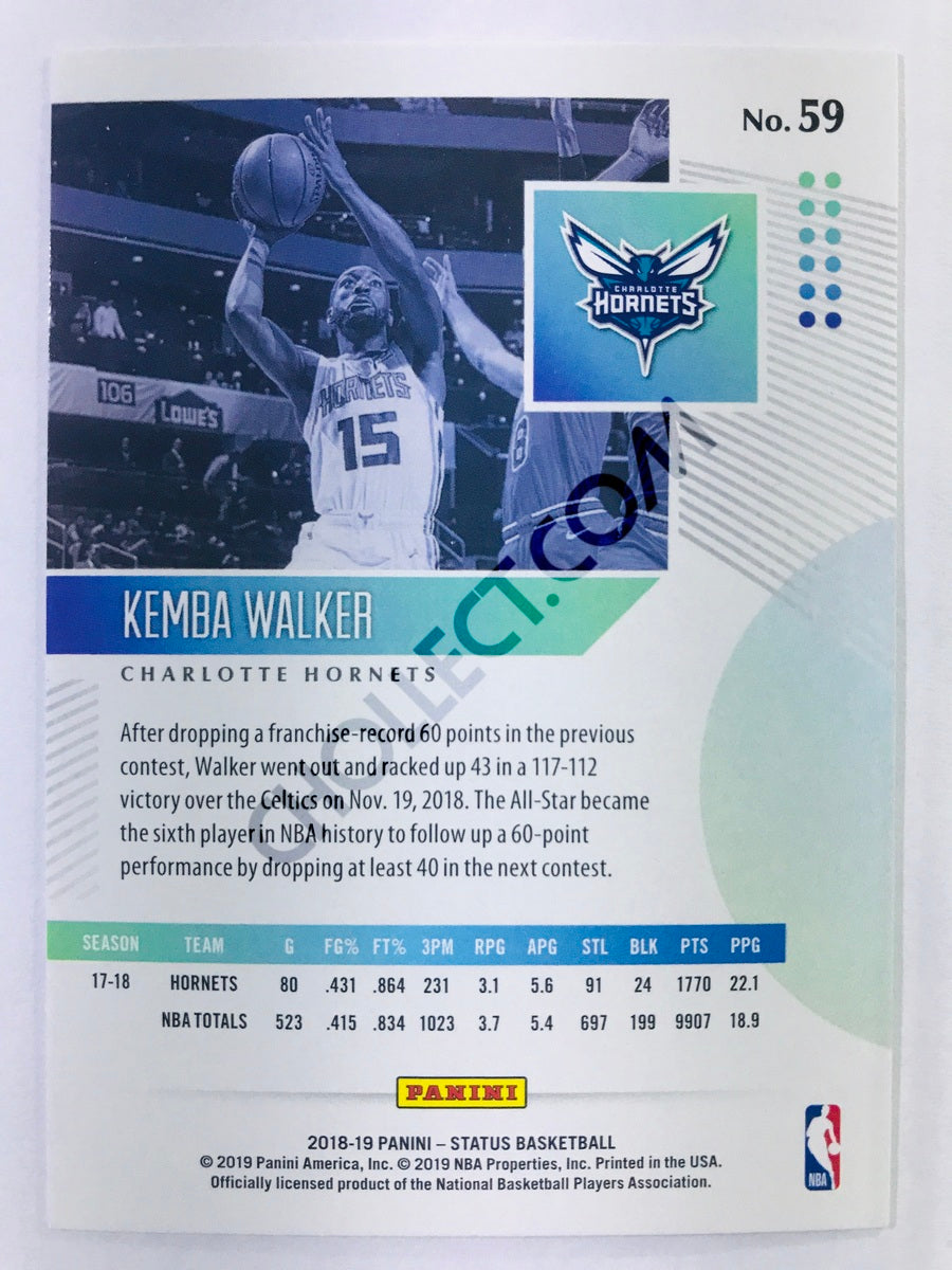 Kemba Walker - Charlotte Hornets 2018-19 Panini Status #59