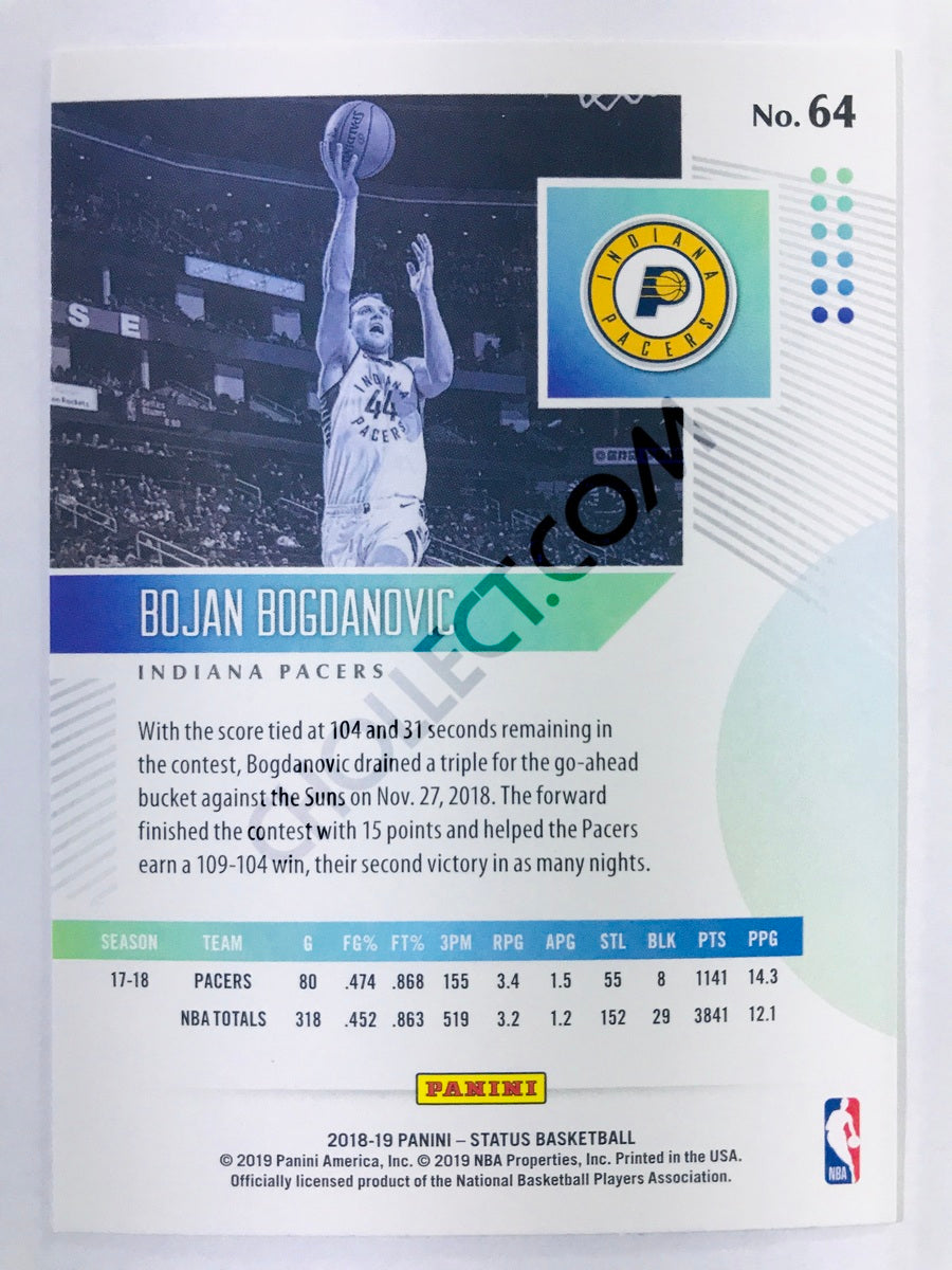 Bojan Bogdanovic - Indiana Pacers 2018-19 Panini Status #64