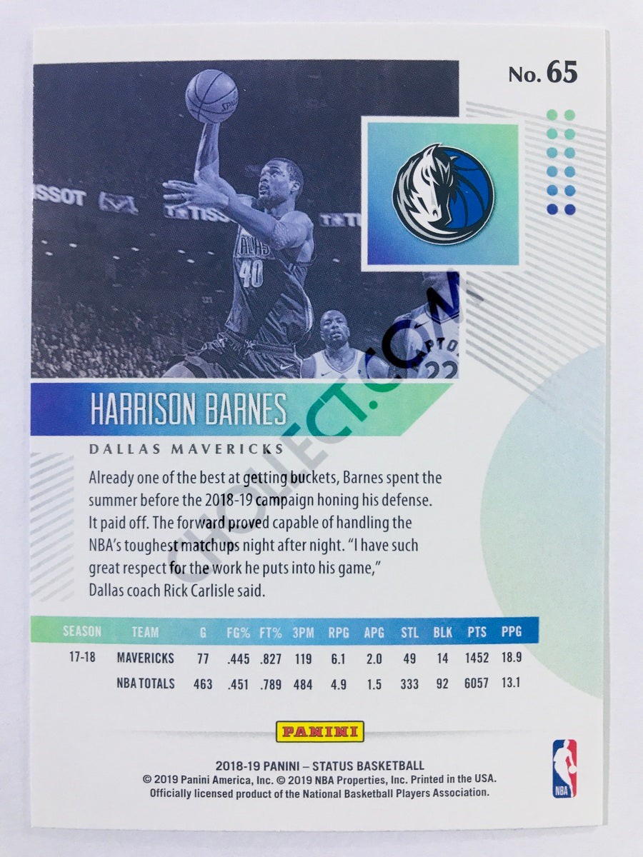 Harrison Barnes - Dallas Mavericks 2018-19 Panini Status #65