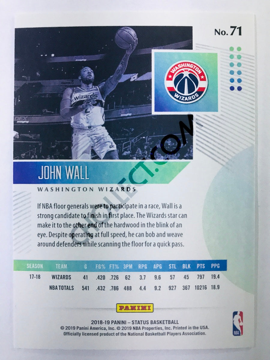 John Wall - Washington Wizards 2018-19 Panini Status #71