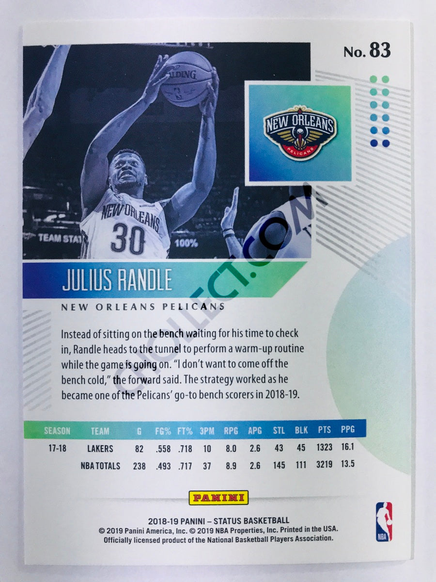Julius Randle - New Orleans Pelicans 2018-19 Panini Status #83