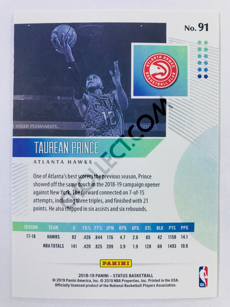 Taurean Prince - Atlanta Hawks 2018-19 Panini Status #91