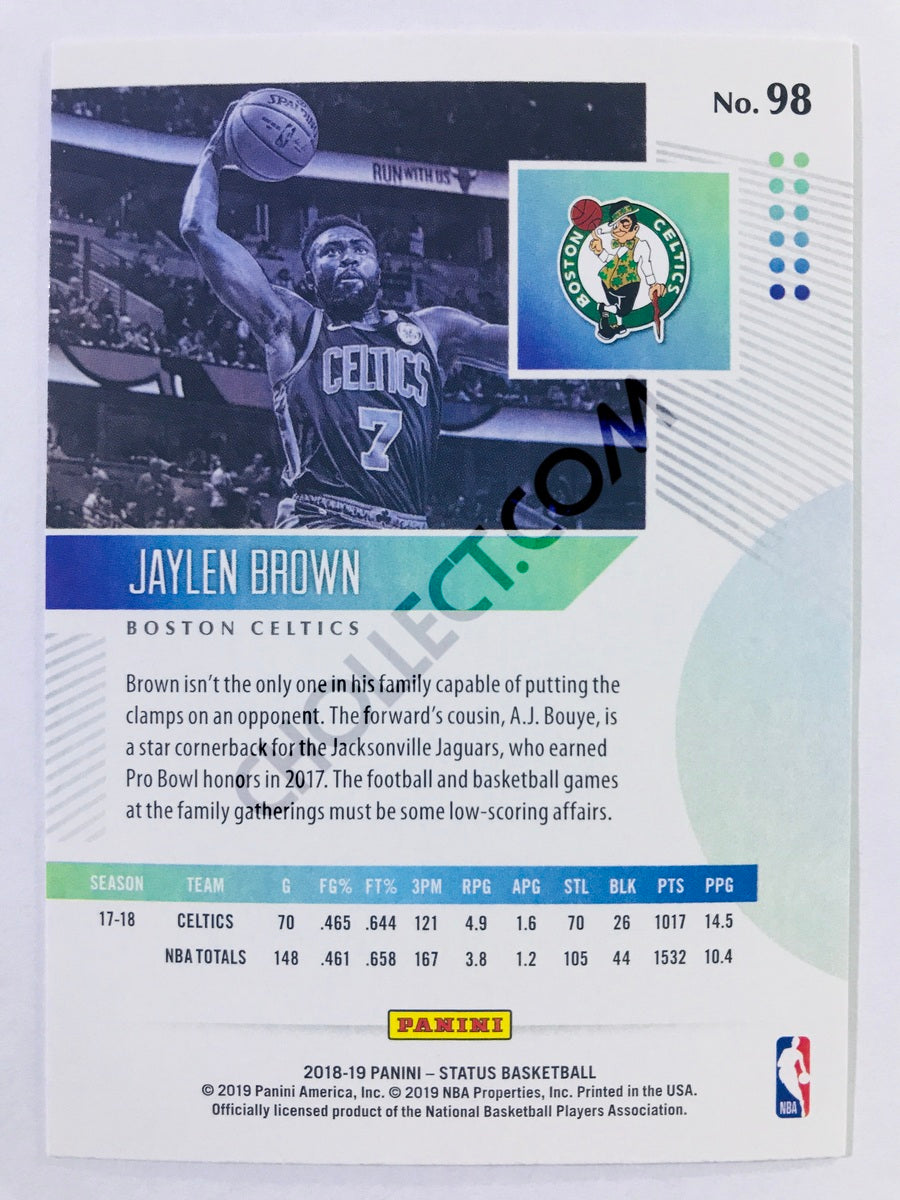Jaylen Brown - Boston Celtics 2018-19 Panini Status #98
