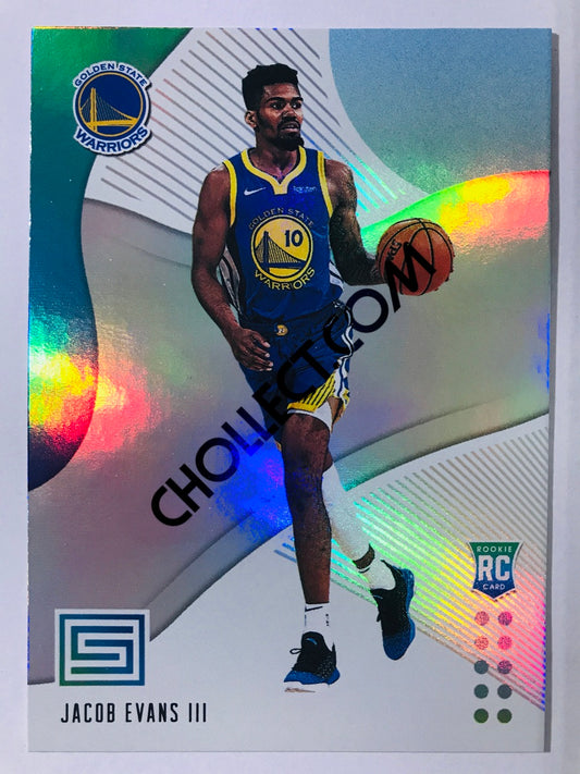 Jacob Evans III - Golden State Warriors 2018-19 Panini Status Blue Parallel RC Rookie #121