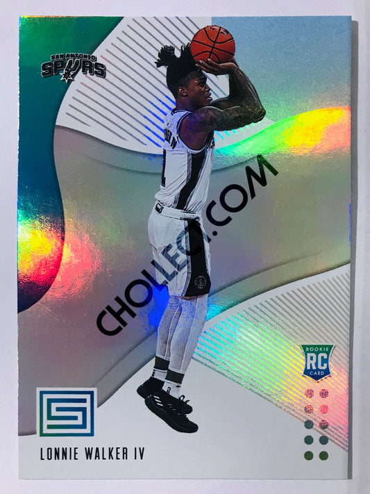 Lonnie Walker IV - San Antonio Spurs 2018-19 Panini Status Blue Parallel RC Rookie #128