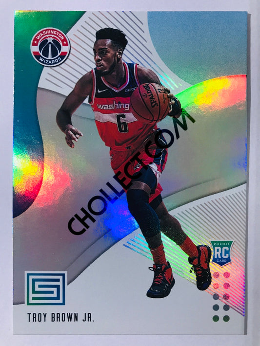 Troy Brown Jr. - Washington Wizards 2018-19 Panini Status Blue Parallel RC Rookie #146