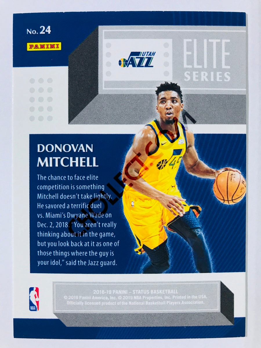 Donovan Mitchell - Utah Jazz 2018-19 Panini Status Elite Series Insert #24