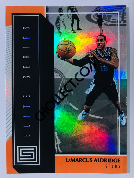 LaMarcus Aldridge - San Antonio Spurs 2018-19 Panini Status Elite Series Insert Orange Parallel #13
