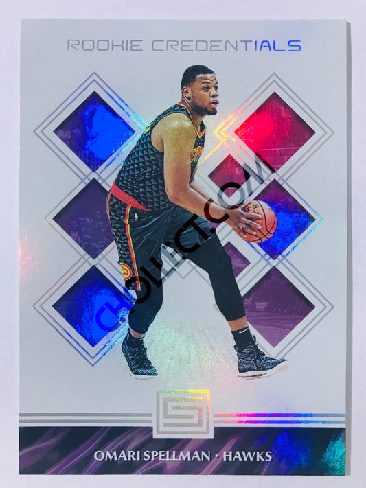 Omari Spellman - Atlanta Hawks 2018-19 Panini Status Rookie Credentials Insert #37