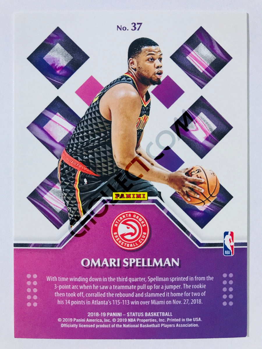 Omari Spellman - Atlanta Hawks 2018-19 Panini Status Rookie Credentials Insert #37