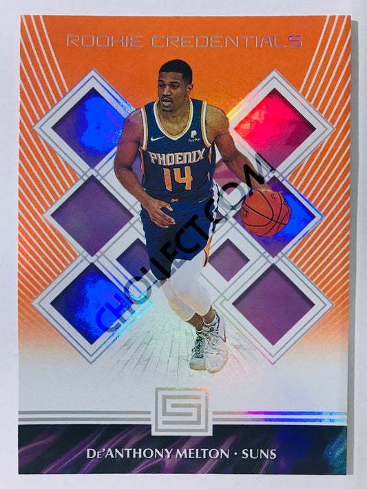 De'Anthony Melton - Phoenix Suns 2018-19 Panini Status Rookie Credentials Insert Orange Parallel #31