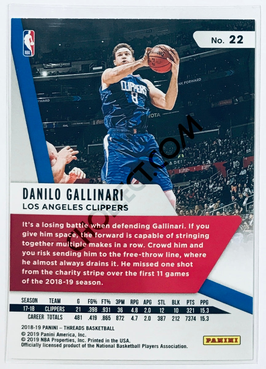 Danilo Gallinari - Los Angeles Clippers 2018-19 Panini Threads #22