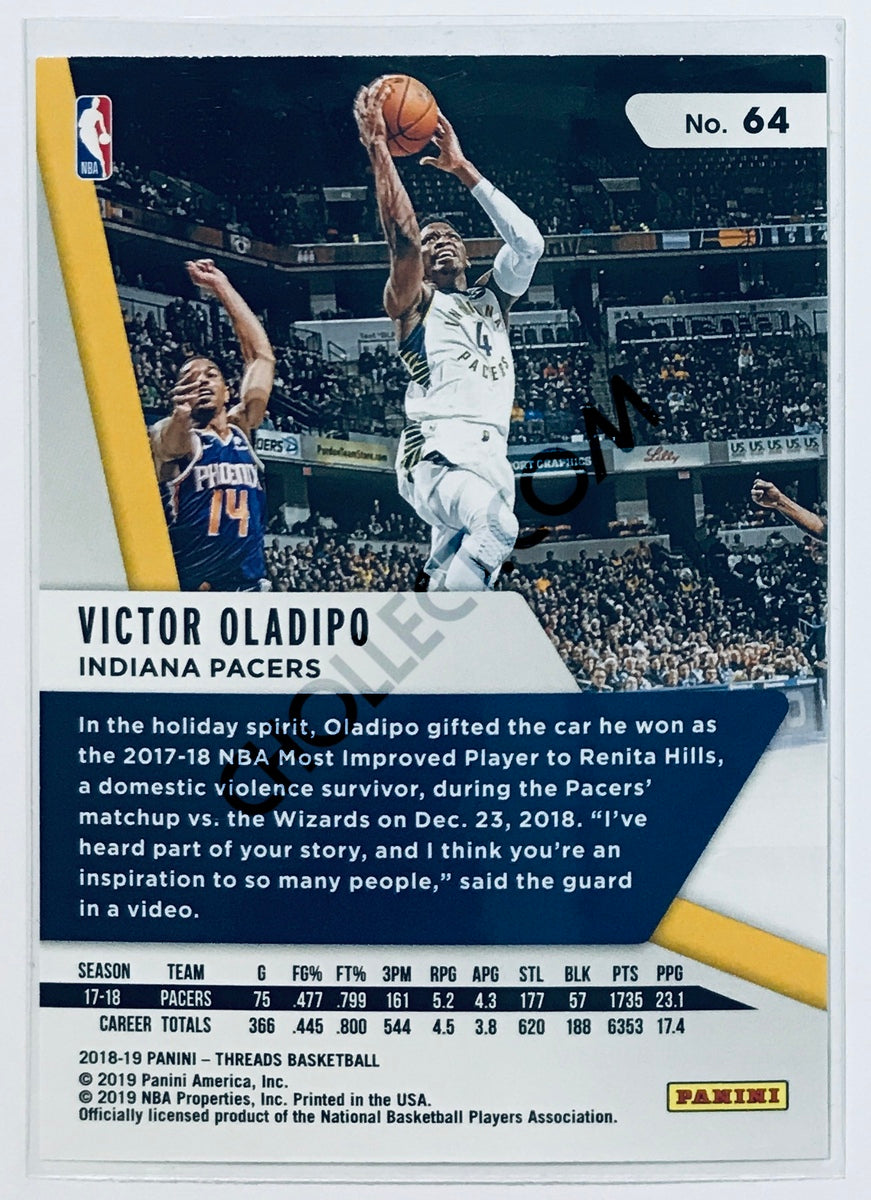 Victor Oladipo - Indiana Pacers 2018-19 Panini Threads #64