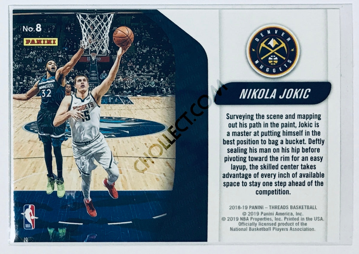 Nikola Jokic - Denver Nuggets 2018-19 Panini Threads In Motion Insert #8