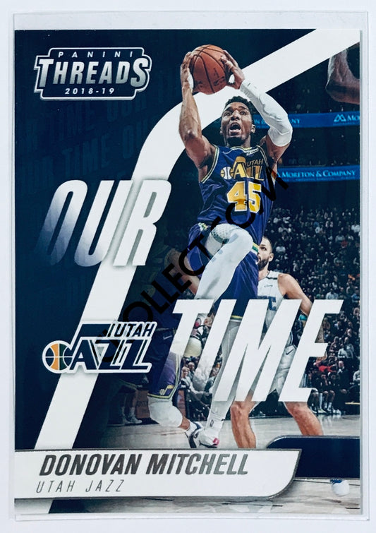 Donovan Mitchell - Utah Jazz 2018-19 Panini Threads Our Time Insert #1