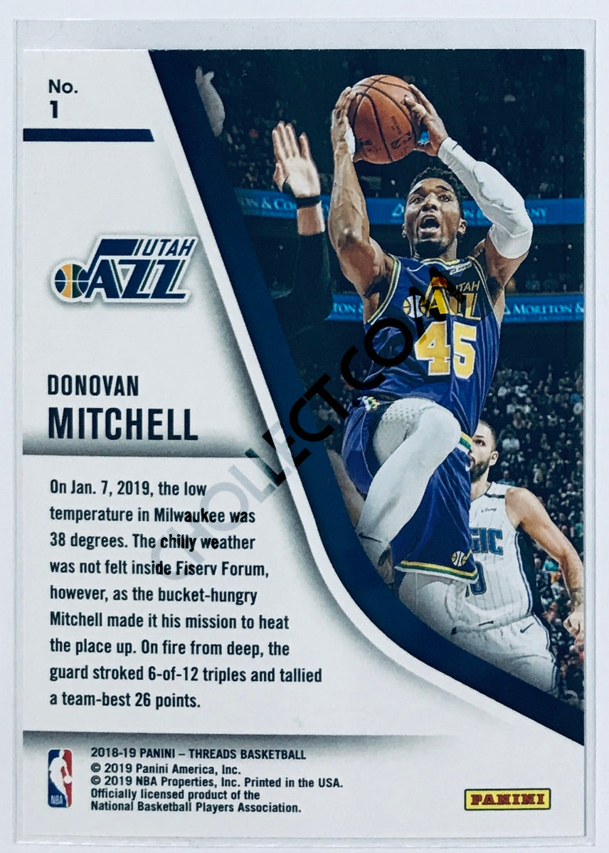 Donovan Mitchell - Utah Jazz 2018-19 Panini Threads Our Time Insert #1