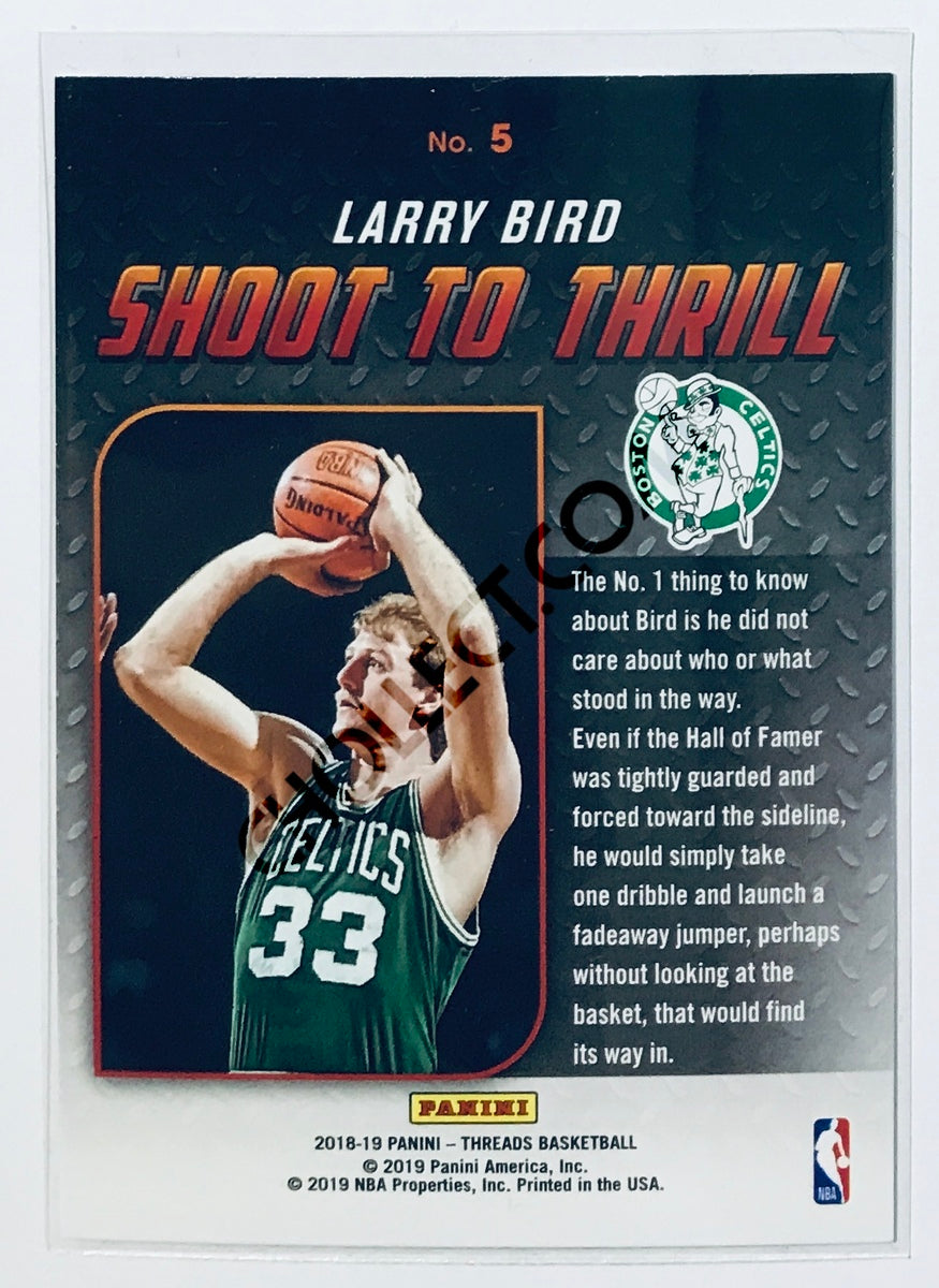 Larry Bird - Boston Celtics 2018-19 Panini Threads Shoot To Thrill Insert #5