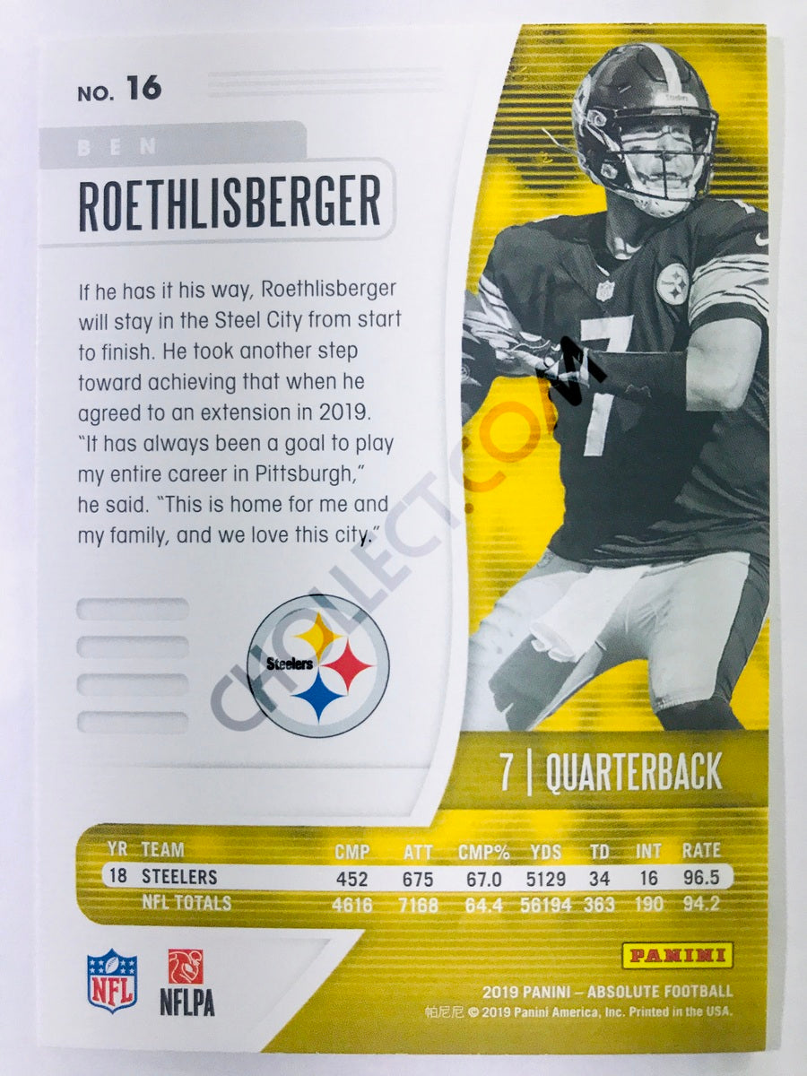 Ben Roethlisberger - Pittsburgh Steelers 2019-20 Panini Absolute #16