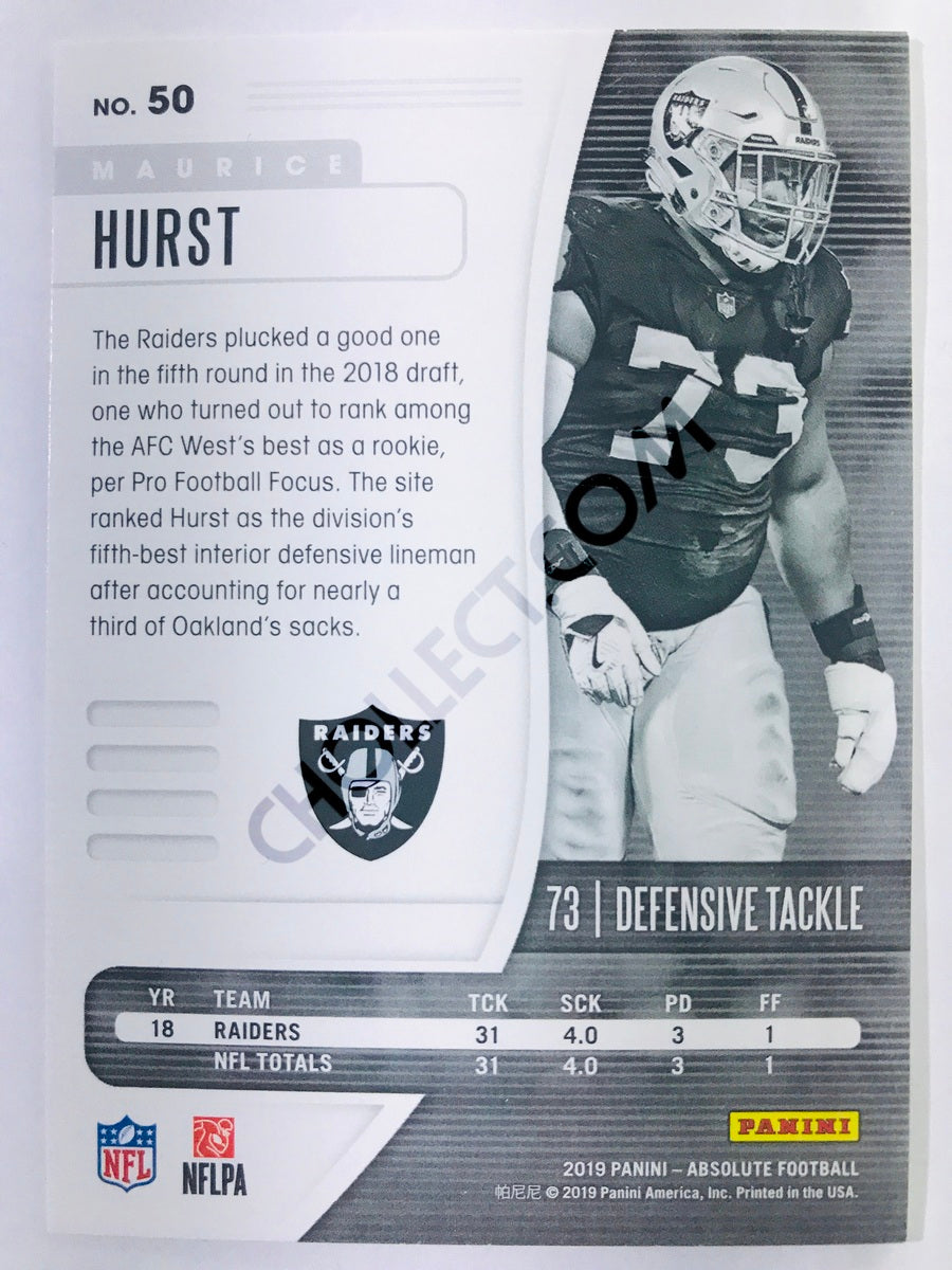Maurice Hurst - Oakland Raiders 2019-20 Panini Absolute #50