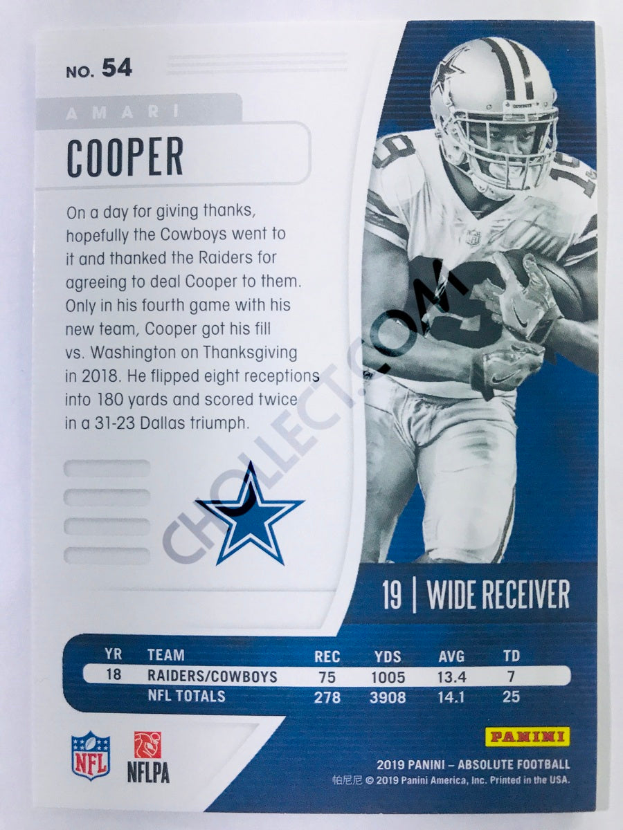 Amari Cooper - Dallas Cowboys 2019-20 Panini Absolute #54